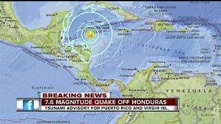 Massive earthquake centered in the Caribbean; tsunami possible for US territories