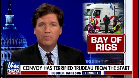 ⚡⚡#freedomconvoy Tucker Carlson slams Tyrant Trudeau for Cracking Down On Peaceful Convoy protesters