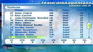 FIFA 2001 Toulouse Overall Player Ratings