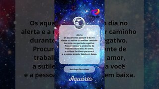 AQUÁRIO - #SIGNO NO ALERTA #AQUÁRIO PASSA O DIA DE #HOJE NO ALERTA! #shorts