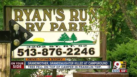 Grandmother, granddaughter killed at campground