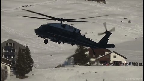 President Trump lands in Davos on Marine One • Must See! #PresidentTrump #MarineOne@The Day After