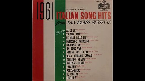 1961 Italian Song Hits From San Remo Festival