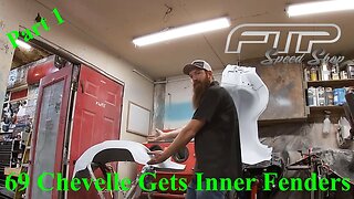 Working on the Chevelle Steel Inner Fenders!