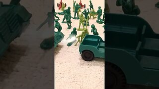 Lego v Army men kamikaze attack.