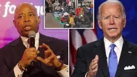 Eric Adams cant handle the NYC migrant crisis #NYC #ericadams #biden #migrants #politics #news