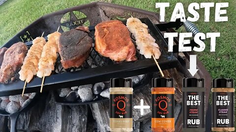 UNBELIEVABLE! | Kosmos Steak Seasoning | Taste Test | Fire Pit Cooking #bbq #bbqgrill #steak