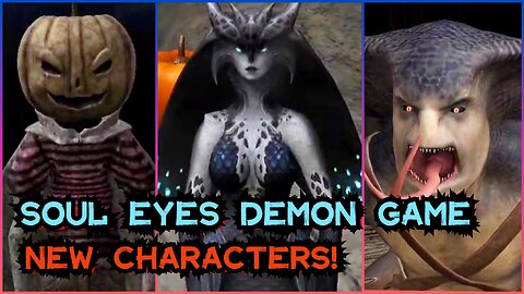Soul Eyes Demon Horror Game - Female Snake Monster Spotted, Seaside Map! 😱 Trick or Treat Mode