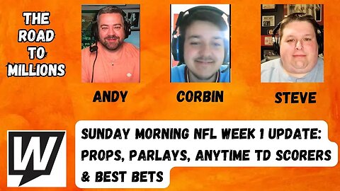 NFL Picks & Parlays, Player Props, Anytime TD Scorers & Free Bets on today's The Road To Millions