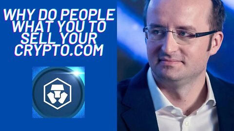 why do people what you to sell your crypto.com #cryptocomofficial #cryptonews