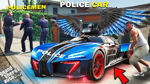 GTA 5 : I Stole The Fastest Police Supercar From Police Near Franklin's House