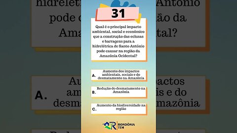 Consegue vencer as 5 perguntas? #quiz #historiaderondonia