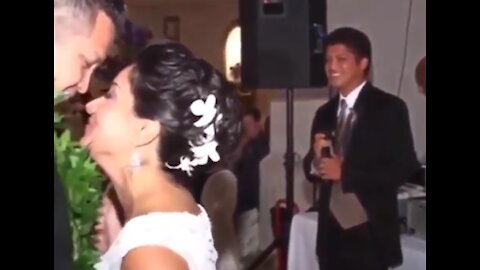 Bruno Mars Singing If I Ain't Got You by Alicia Keys at Wedding