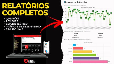 📚Gráficos e Relatórios de Estudos Completo