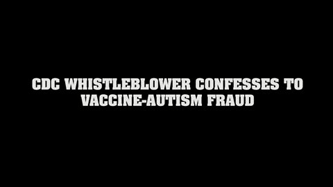 CDC Whistleblower Dr. William Thompson Revealed