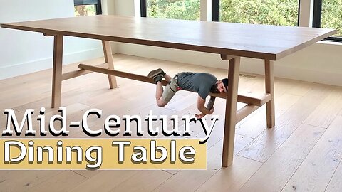 Modern Dining Table Build | Easy Mid-Century Table
