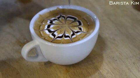 9 different latte art designs
