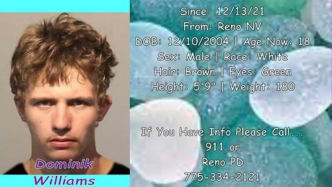 #Missing #Anniversary | Dominik Williams | 12/13/2021