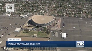 Long lines for Arizona State Fair drive-thru food event