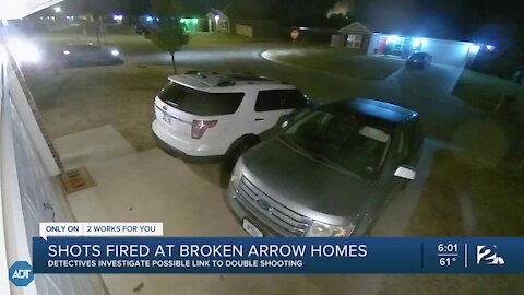 Shots fired at Broken Arrow homes