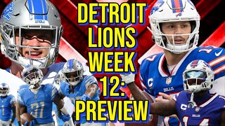 Detroit Lions Week 12: Preview #detroitlions #buffalobills #thanksgiving