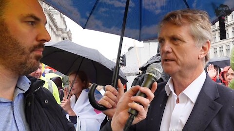 Freedom Day Demo 21st June footage with Gerard Batten interview