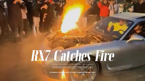 RX7 Catches on Fire at UConn Car Show