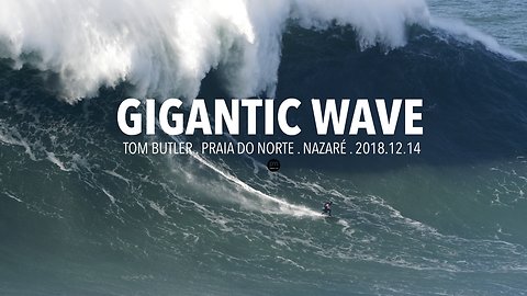 Gigantic Wave: Tom Butler @ Nazaré, Portugal - 2018.12.14