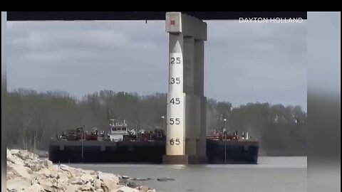 Barge HIts a Bridge in Oklahoma