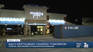 AACO restaurant hearing tomorrow