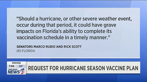 Rubio Asks FEMA, HHS to Plan Ahead, Ensure Smooth Vaccine Distribution Amid Florida Hurricane Season