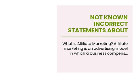 Not known Incorrect Statements About Top Affiliate Marketing Companies (2021) - Business of App...