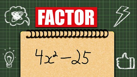 An alternative way to factor the difference of squares