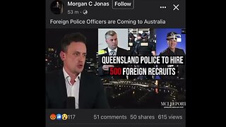 MORGAN JONAS, FOREIGN POLICE & AUSTRALIA'S TAKE OVER!!!