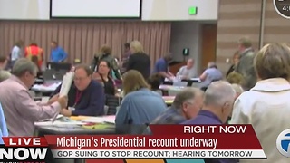 Presidential recount underway in Michigan