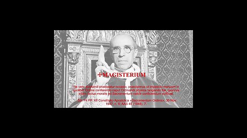 quamvis etiam tactus moralis ad Sacramentum valide conficiendum sufficiat #PiusXII #shorts