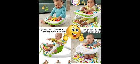 Fisher-Price Baby Portable Chair Kick & Play Toy & link description
