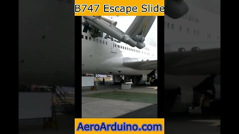 B747 Escape Slide #Aviation #Flying #AeroArduino