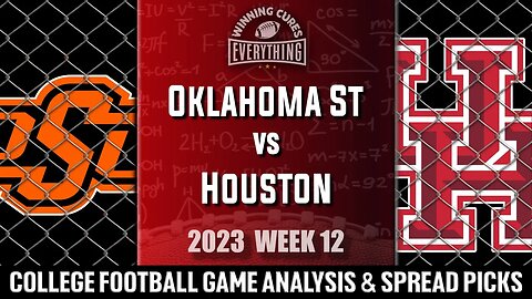 Oklahoma State vs Houston Picks & Prediction Against the Spread 2023 College Football Analysis