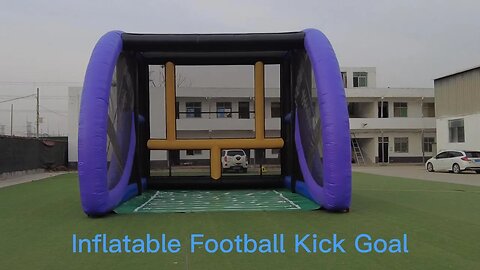 Inflatable Football Kick Goal #inflatablefactory#factoryslide #bounce #castle #inflatable