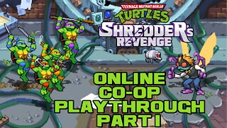 TMNT: Shredder's Revenge - Online Co-op - Part 1 - Nintendo Switch Gameplay 😎Benjamillion