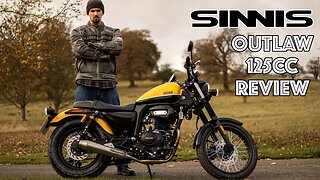 Sinnis Outlaw 125 Review NEW 2022 Model First Ride. Is this the coolest learner legal bike there is?