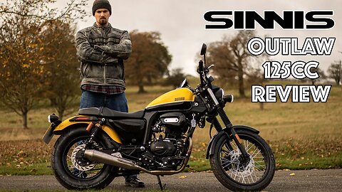 Sinnis Outlaw 125 Review NEW 2022 Model First Ride. Is this the coolest learner legal bike there is?