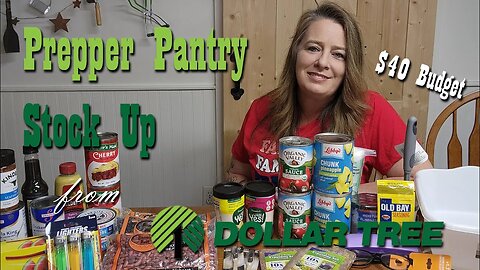 $40 Budget Prepper Pantry Stock Up from Dollar Tree ~ Preparedness