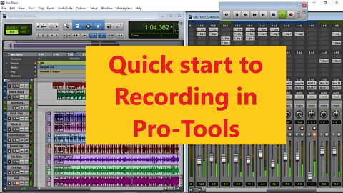 Starting & Setting Up a New Session in ProTools