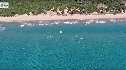 Magnificent Drone Footage Of 'Golden Beach' In Kyllini, Greece