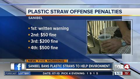 Sanibel bans plastic straws