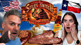 Brits Try STYLES SWITCH BBQ for the first time! Texas BBQ Foodie Adventures !