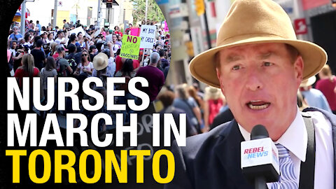 Thousands gather in Toronto against vaccine passports, just as Doug Ford announces latest flip-flop