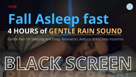 Black screen rain sound I How to sleep fast I Sleeping music I black screen rain sounds for sleeping